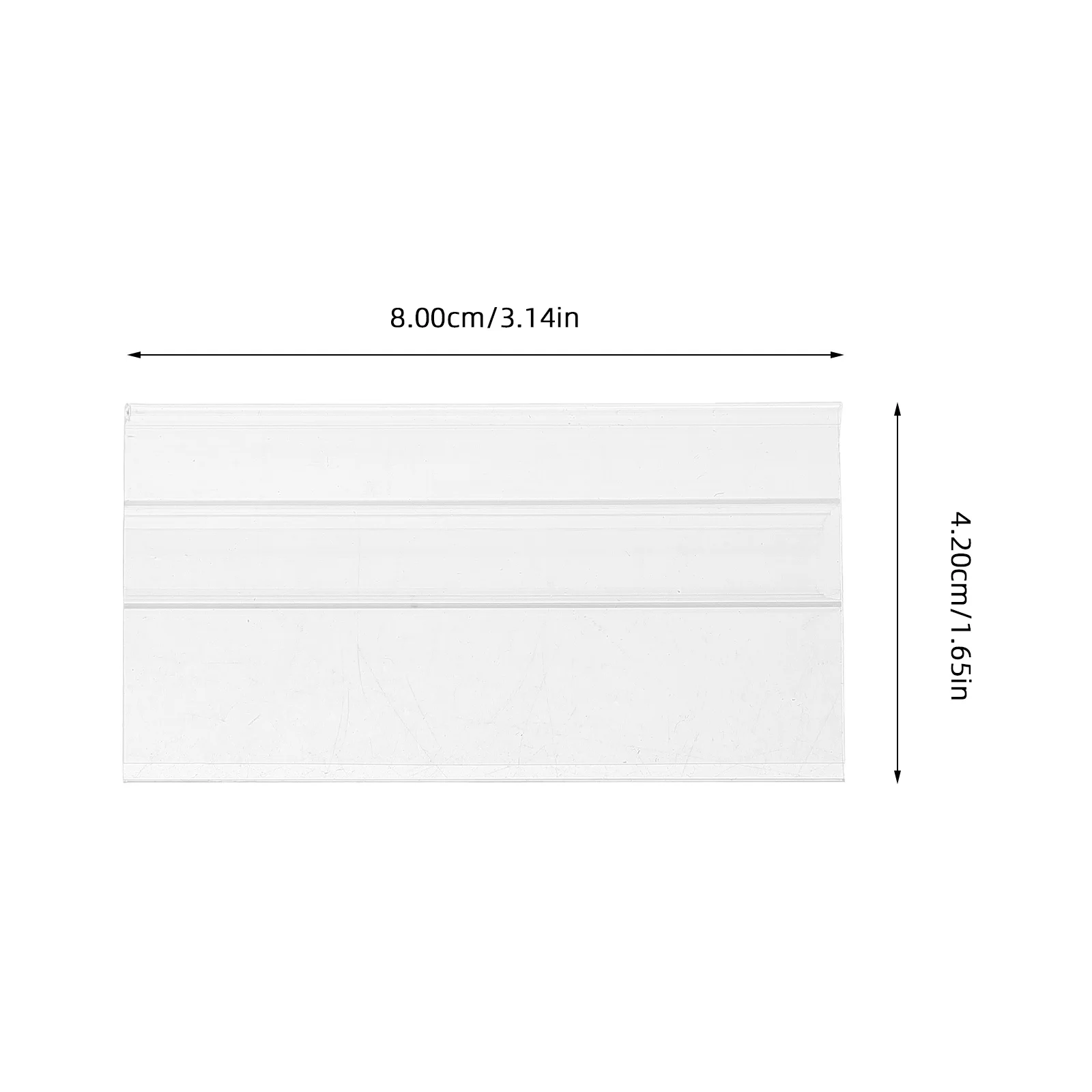 50개 선반 투명 플라스틱 와이어 랙 클립 소매 디스플레이용 내구성 정리 도구