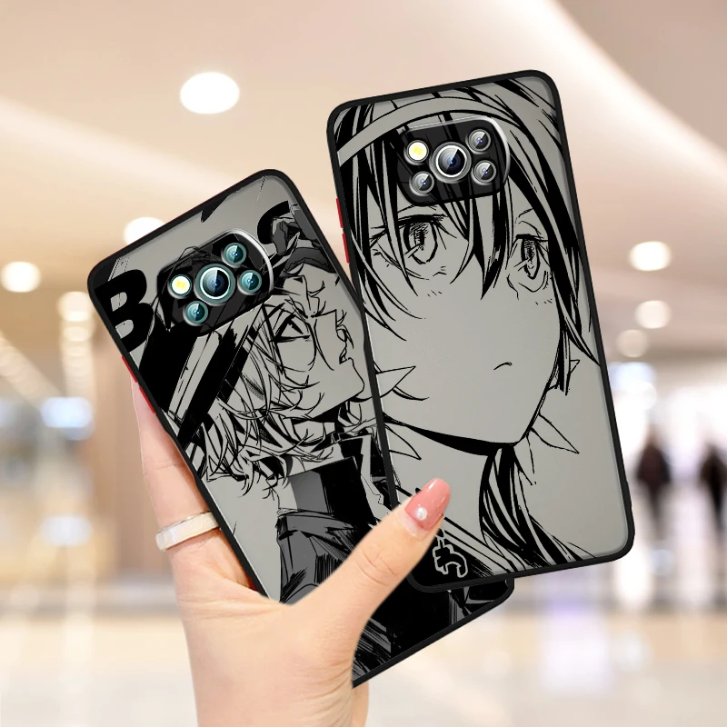 B-Bungo S-Stray D-Dogs Anime Cool Frosted Translucent For Xiaomi Mi Poco X5 X4 X3 M6 M5S M5 M4 M3 F5 F4 F3 GT Pro 5G Soft