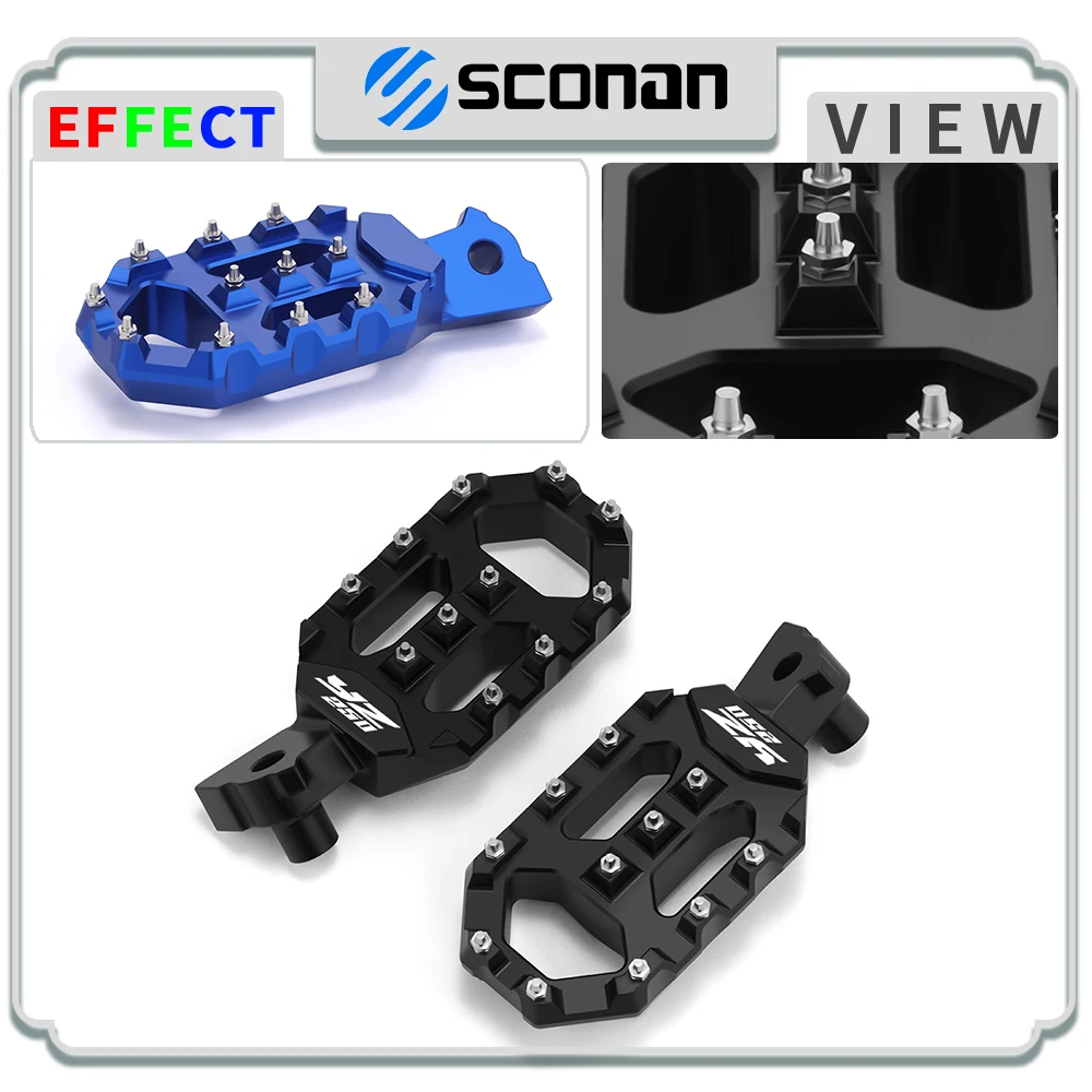 

For YZ 250 YZ250 1998-2020 2021 2022 2023 2024 2025 Foot Pegs Pedals FootRest Footpegs Motorcycle accessories CNC Aluminum 2025
