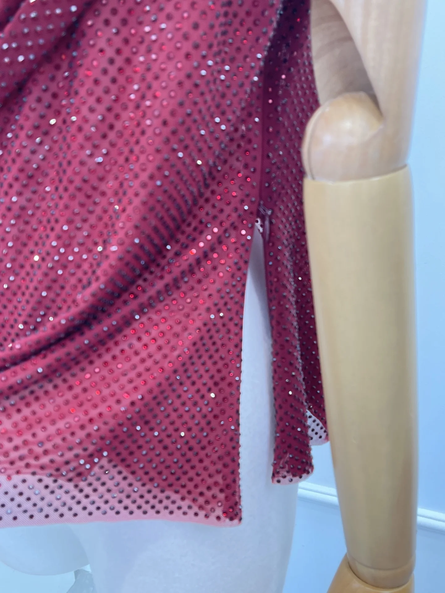 

Daily Red Short Sleeve Diamonds Pressed Blouse Tops 2025 High Quality