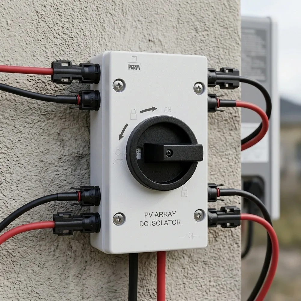 Fast Switching Mechanism Marine Isolation Switch Black white DC Isolating Switch Flame Retardant UL94V-0 Energy Control System