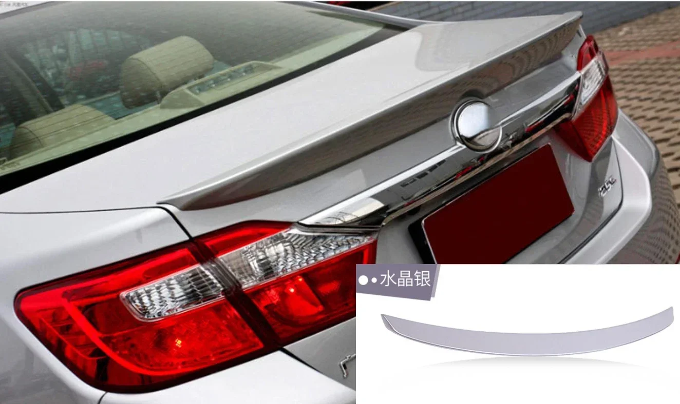 For Toyota Camry 2012 2013 2014 2015 ABS Plastic Unpainted Primer Color Rear Roof Trunk Boot Wing Spoiler Car Styling