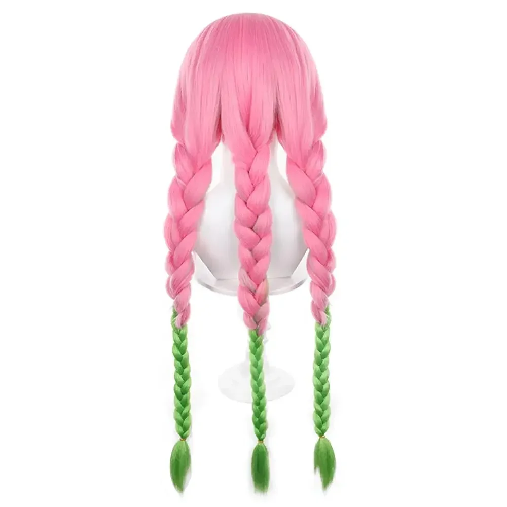 Pelucas Kanroji Mitsuri Cosplay Pelo Corto Dorado Pelucas Kanroji Mitsuri