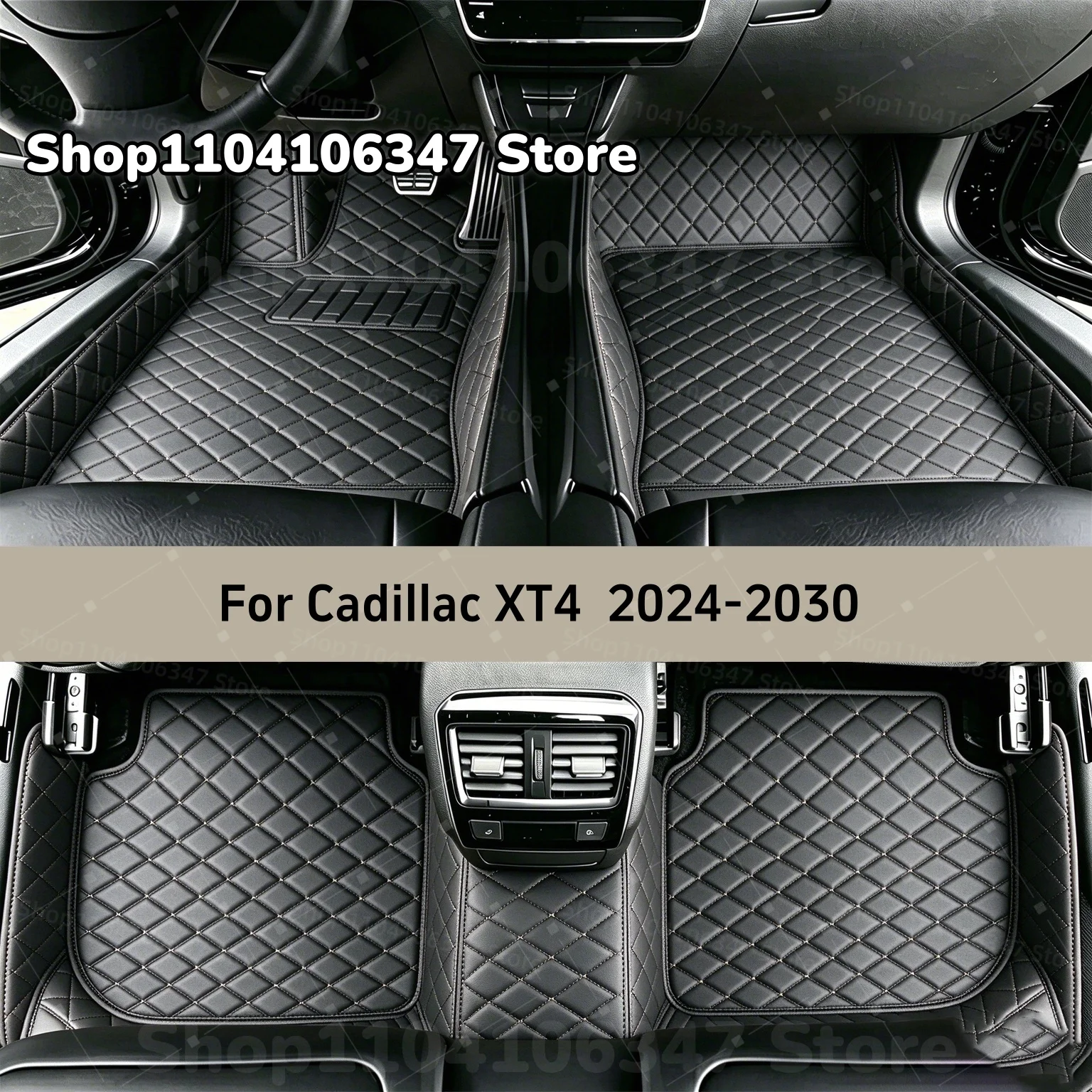 Car Floor Mats Fit For Cadillac XT4 2024 2025 2026 2027 2028 2029 2030 Custom Car Mat Auto Mats Carpets