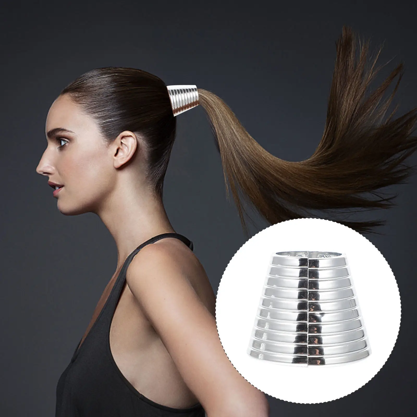 

8Pcs Ponytail Buckles Hair Cuff Clips Ergonomic Quick-Release Ponytail Holder for Daily Wear Party Prom Wedding Outgoing