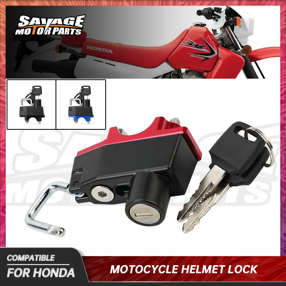 

Off-Road Helmet Lock For HONDA XR650 XR600R XR400 XR250 XR230 R/L Motard Motorcycle Parts Locks Latches Key Padlock Anti-theft