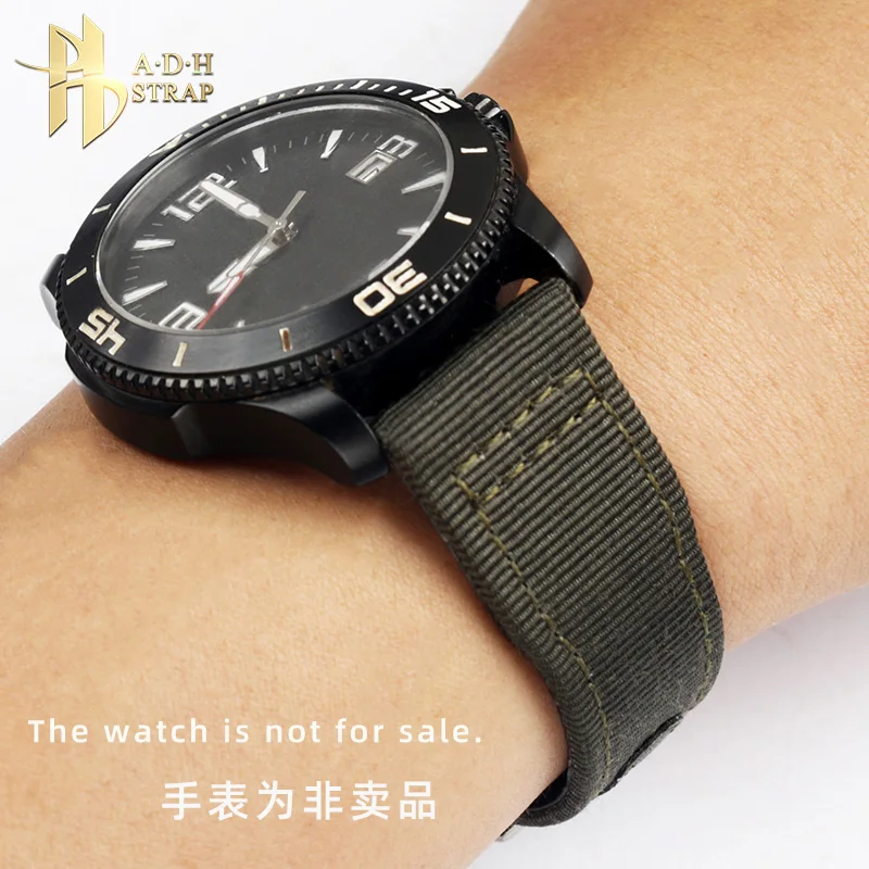 High Quality Woven Nylon Watch Strap For IWC Pilot Series IW388109 IW387901 IW503607 Top Gun Watch Band 20mm 21mm Folding Buckle