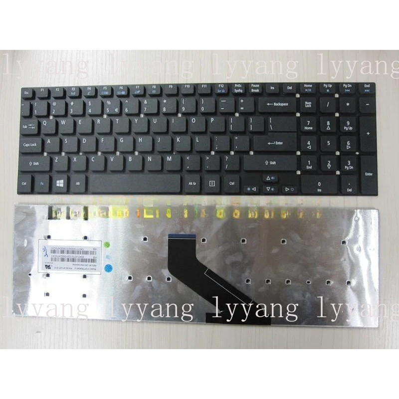 Teclado de Laptop US para Acer Aspire E5-511G E5-511P E5-571G E5-571P E5-521G