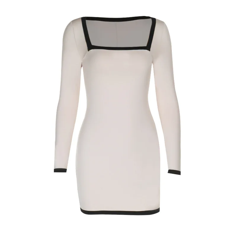 2025 Nuovo elegante Slim Fit manica lunga in pizzo aderente Mini abito Zx25207 Casuales 2025 Abito estivo Robe Vestido Women Party