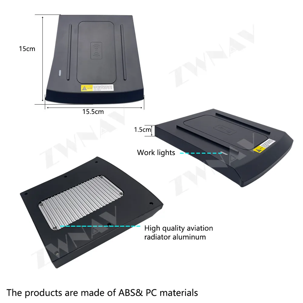 For Toyota Prado 2012-2017 Wireless Charger Car Upgrade Module Embedded Center Console Charging Pad for Embedded Inserted