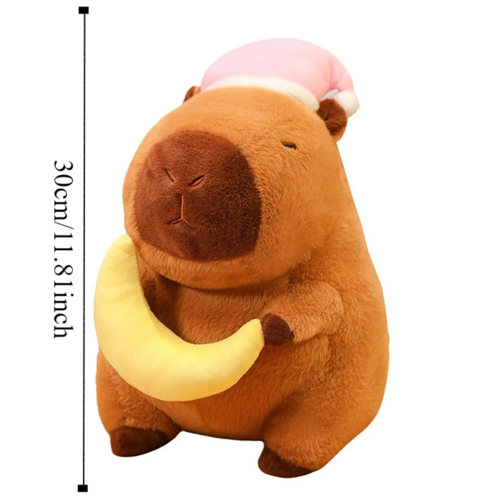 Sleep Hat Goodnight Capybara Doll Star Stuffed Capybara Plush Toy Ins Cartoon Capybara Fluffty Doll Children Gift