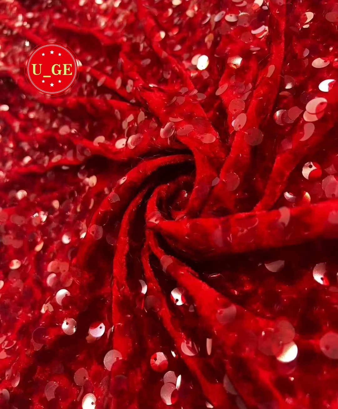 

2026 Latest Elegant Best Quality Soft Embroidered Velvet lace With Sequined fabric For Party Evening Dress U_Ge5898 U_GE5968