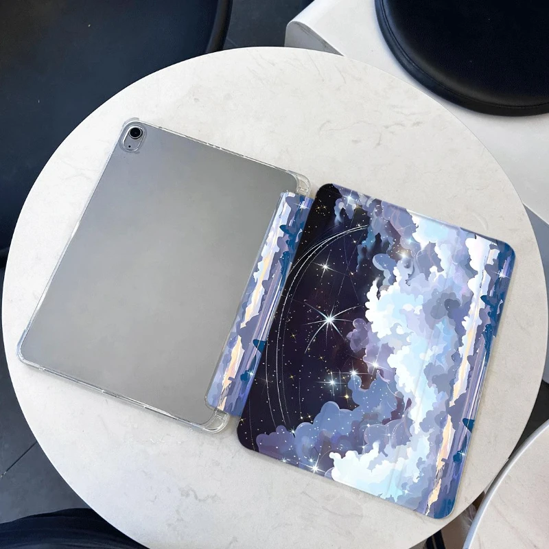 Etui Smart Cover do iPada 6. generacji Etui Ipad 2017 10,5 cala Ipad Mini6 8.3 Pro 11 2. 3. 4. Pokrowiec na tablet Anime Landscape — zdjęcie produktu 4