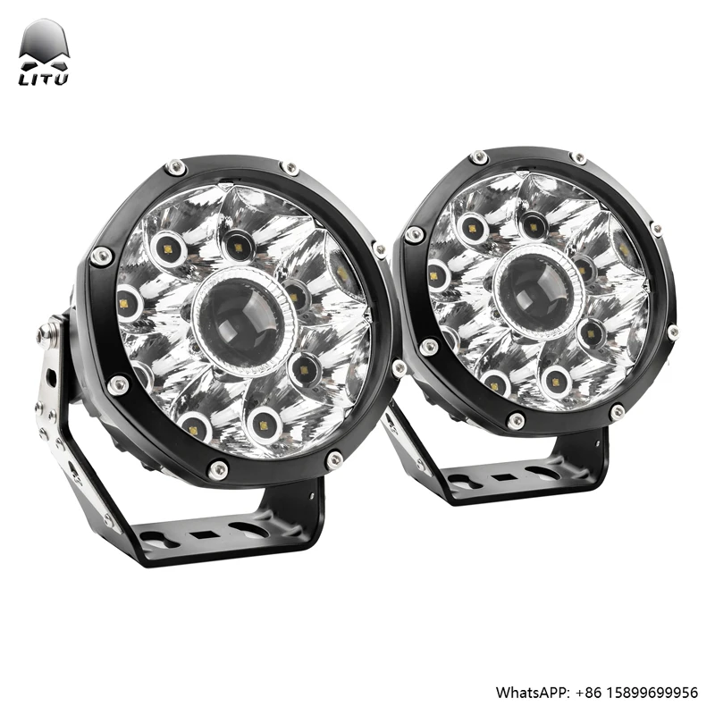 

Round Auto LED Driving Lights 5 Inch LED Work Lamps with 50W Quality LED Spotlights for Offroad Truck 4x4 4wd