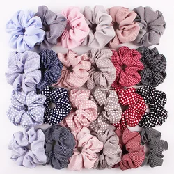 Stripe Womens Hair Accesorios Ladies Tie Striped Lady Scrunchies Ponytail Female Scrunchy Elastic Hair Ropes Headwear For Women