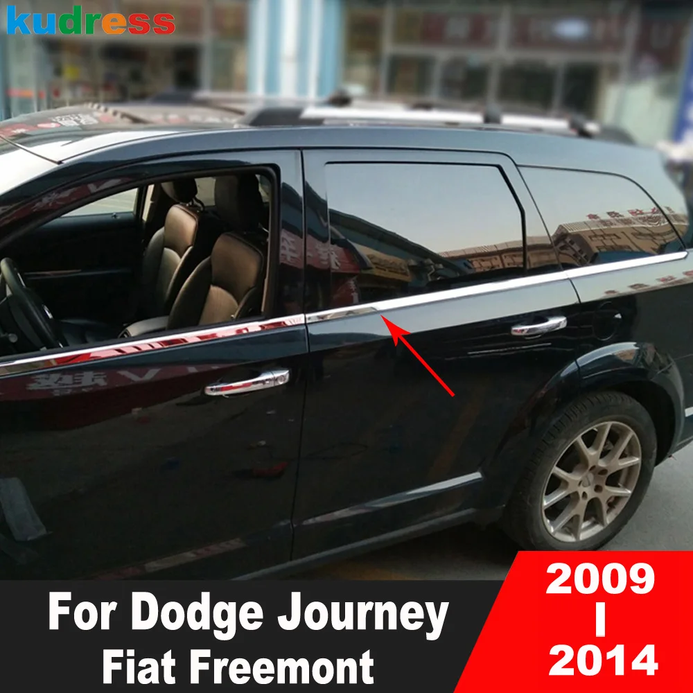 

Bottom Window Frame Sill Trims For Dodge Journey Fiat Freemont 2009-2012 2013 2014 Steel Car Windows Molding Strips Accessories