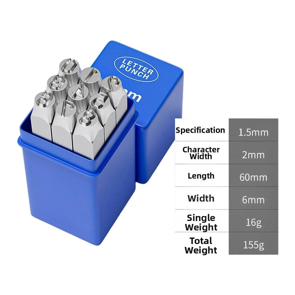 High-Hardness Alloy Steel Letter Stamps: Complete Set For Crafting Leather Hardened Metal Leather Craft Embossing  Tool