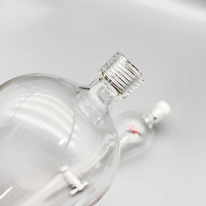 Inner screw separation funnel, pear-shaped separation funnel, high borosilicate glass PTFE piston funnel free shipping