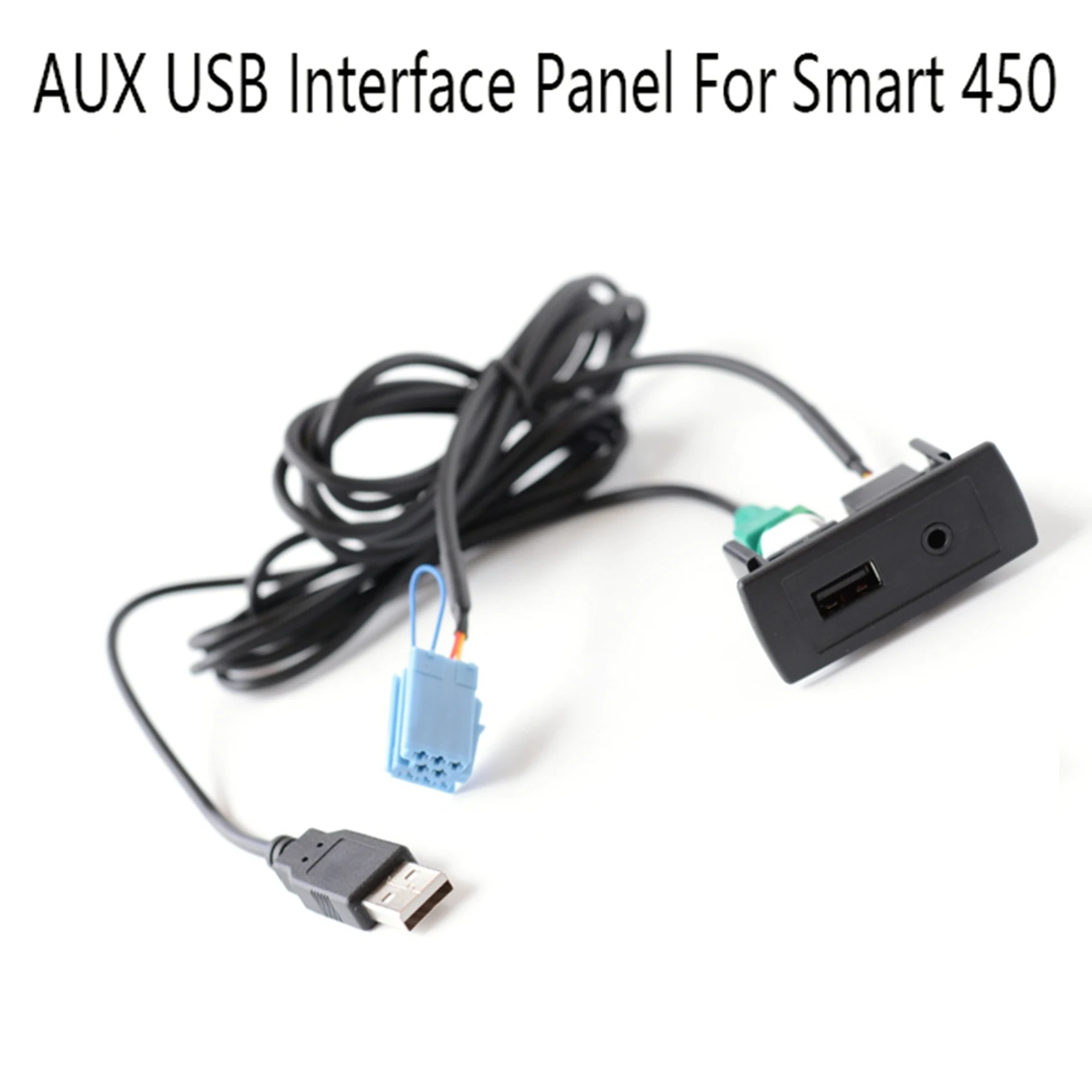 Car AUX USB Interface Panel for Mercedes-Benz Smart 450 Audio