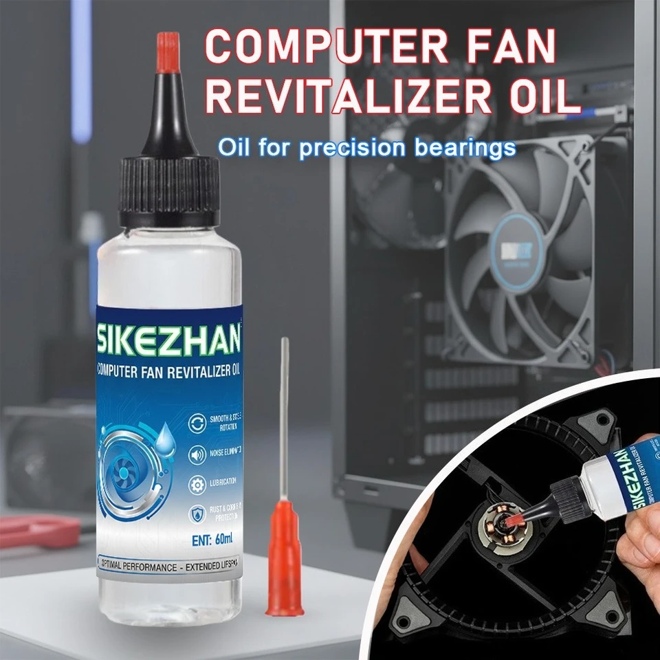 Special Lubricating Oil for Cooling Fan High Speed Fan Lubricant Suitable  of Fan Shaft Bearings Quiet Operation 60/180ml - AliExpress 6
