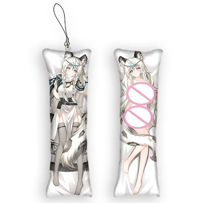 

Fashion4x12cm Mini Dakimakura Keychain Cute Bag Pendant Small Decoration Key Chain Kawaii Otaku Gift 2022