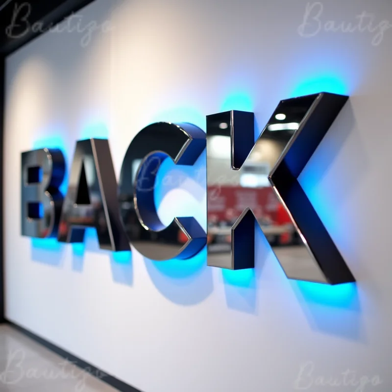 Custom 3D Illuminated LED Letters Sign For Business Storefront Outdoor Waterproof Backlit Light Up Signage