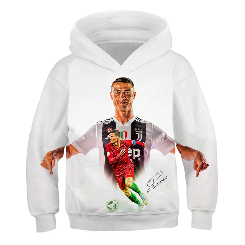 Hot-selling Ronaldo Football Player  Printed Hoodie Fashionable Classic Sports Competitive Trendy Pullover Top For Men and Women