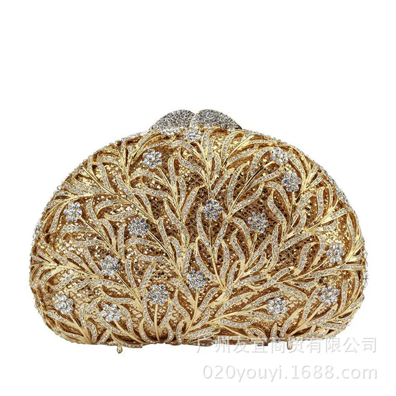 

Сумка-клатч со стразами для ужина и банкета, вечерняя сумка с полыми бриллиантами, косметичка, сумки для вечеринок, сбор Sac À Main Femme Luxe De Marque