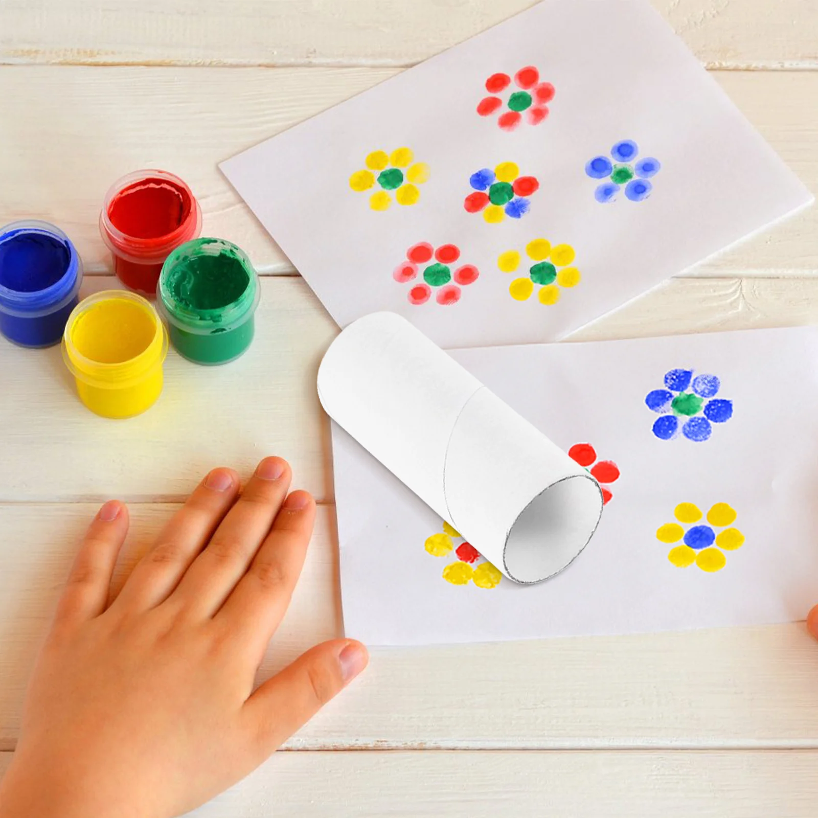 

30pcs Doodle Paper Tubes Kraft Craft Rolls For Kids Diy Art School Kindergarten Drawing Supplies Cardboard Tube Paperboard Roll