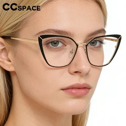 Luxury Brands Glasses Metal Glasses Frames Women Anti Blue Light Computer Glasses Prescription Glasses 48104