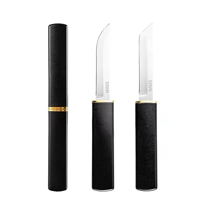Cuchillo doble de acero inoxidable de alta calidad, fácil de llevar, cuchillos de fruta de alta dureza