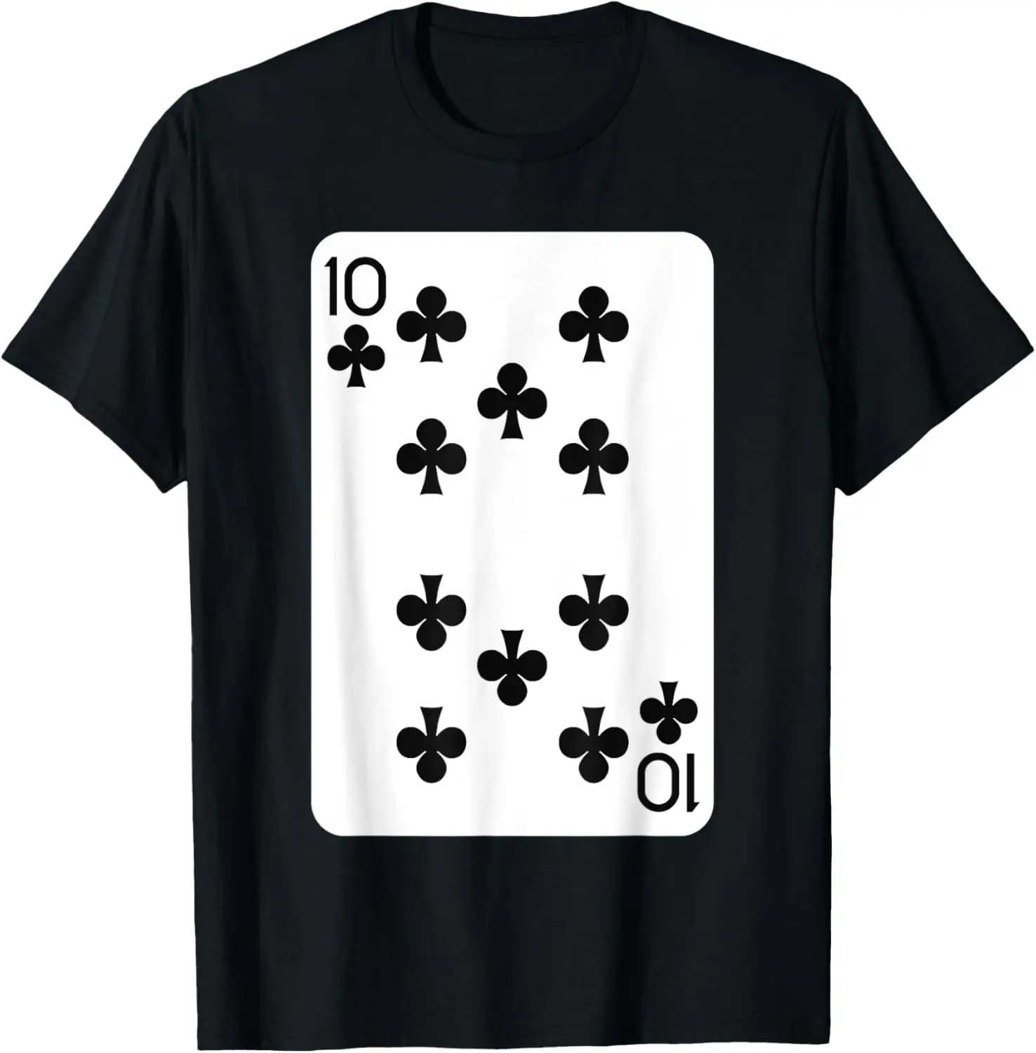 Ten Of Clubs Playing Cards Halloween Costume Deck Of Cards T-Shirt