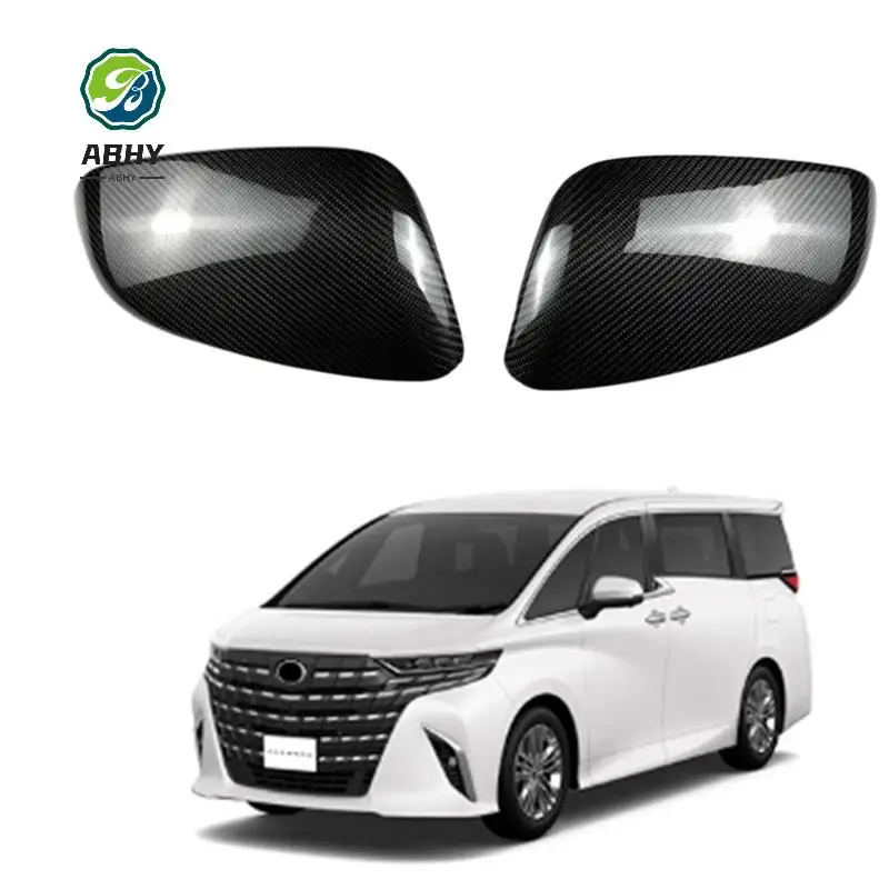 

ABHY-Car Side Wing Mirror Cover Carbon Fiber Rearview Mirror Shell For Toyota Alphard 2024 Side Mirror Cover