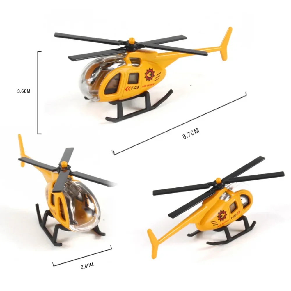 Simulation Play Vehicles Aircraft Models Alloy Model Aircraft Children\'s Toy Decoration Boy\'s Toy Taxi Simulation Helicopter