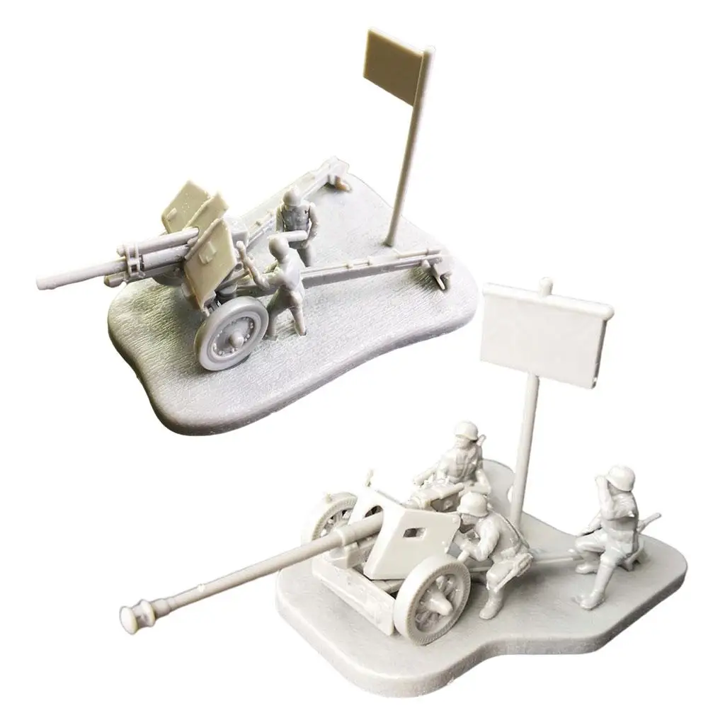 Antitank Model Puzzles Educational Toys Assembly Model M1938 1:72 4 Model Toys