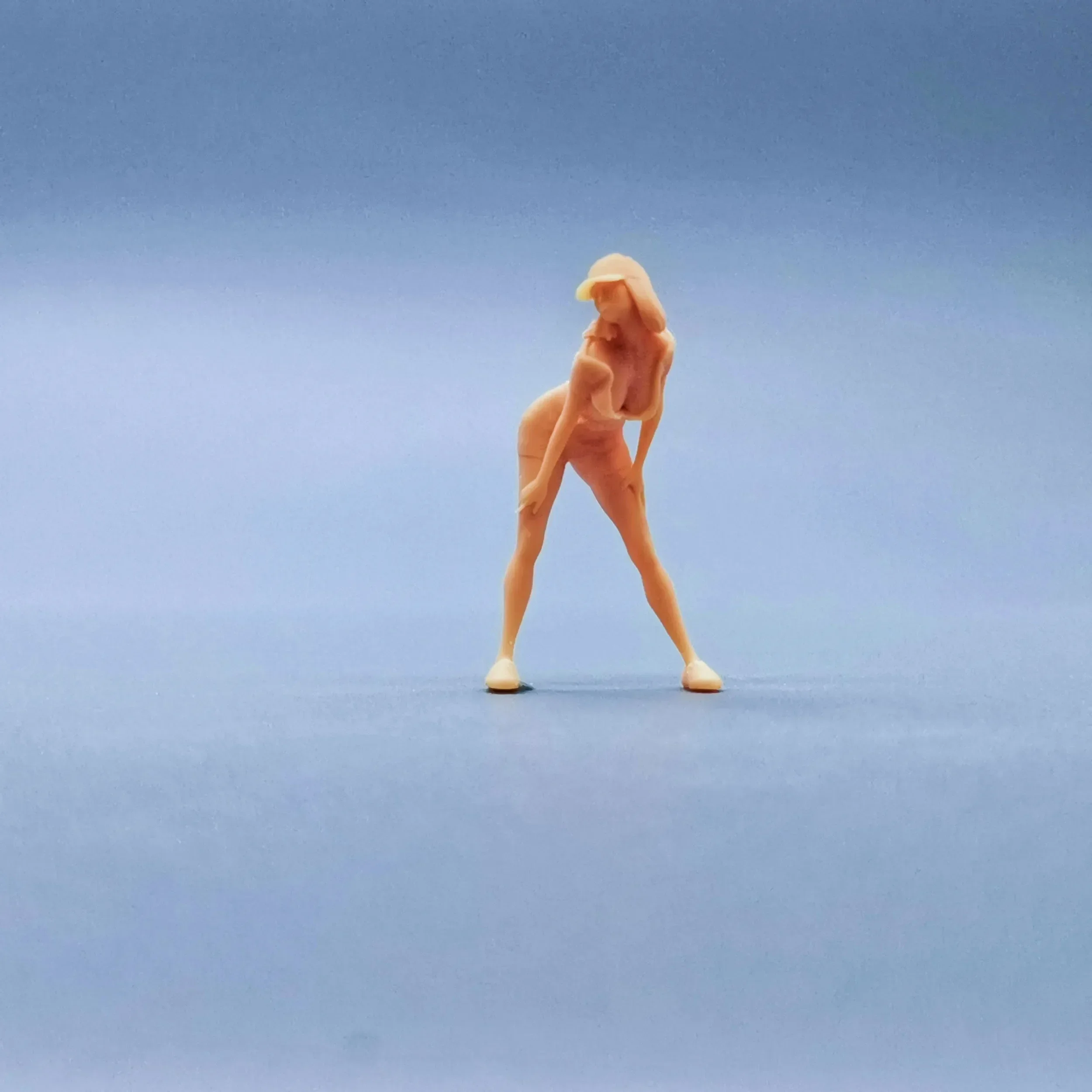 1/64 Figuren Maßstab Modell Harz Unterstützung Oberschenkel Mädchen ungefärbte Miniaturen Diorama handbemalt W130