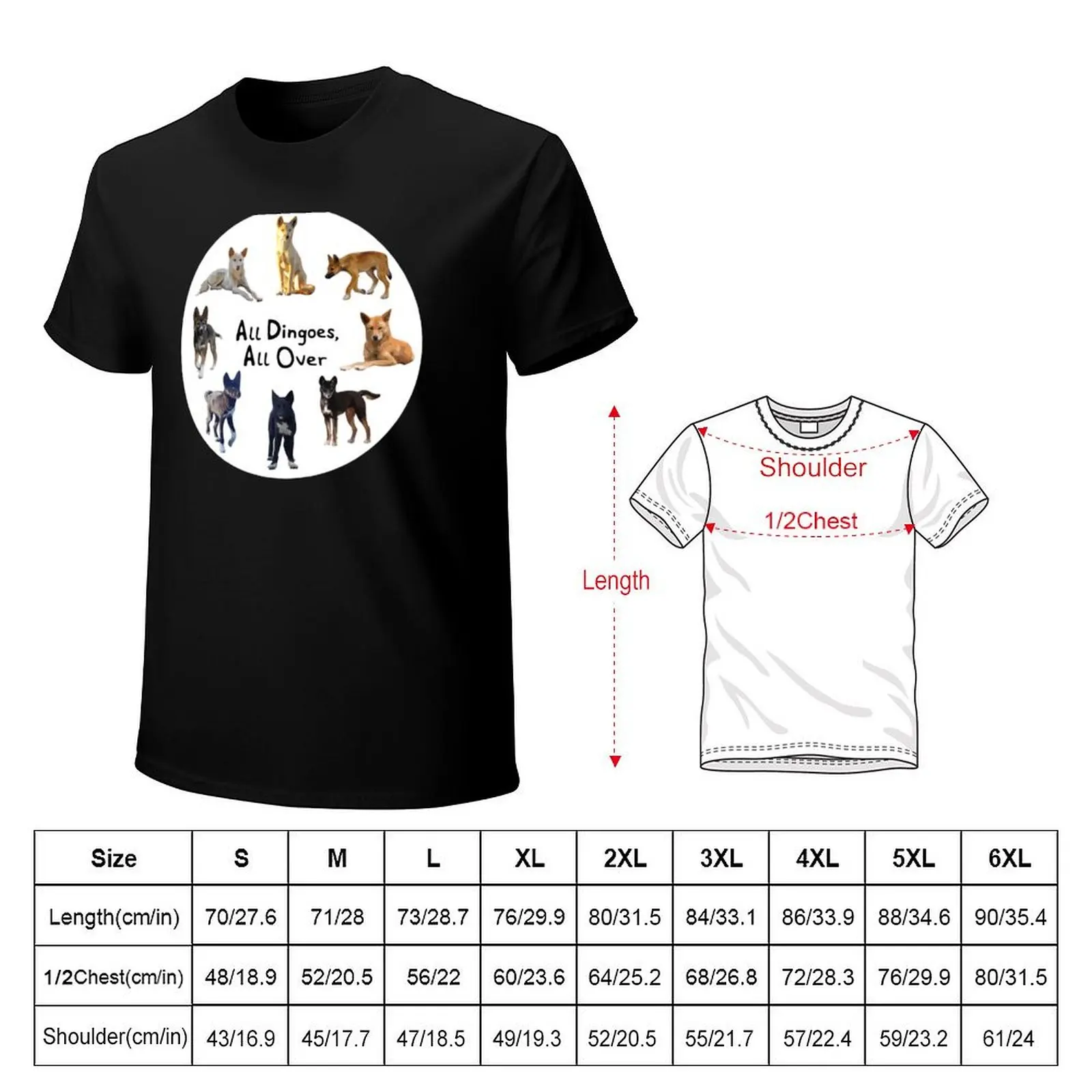 All the colours of Australian dingoes T-Shirt Big and Tall Loose Fit T-Shirt