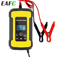 6A 12V Digital Car Battery Charger Lead-acid Lithium Repair Charge For Car Motorcycle SUV Stea Battery Charger Fully Automatic