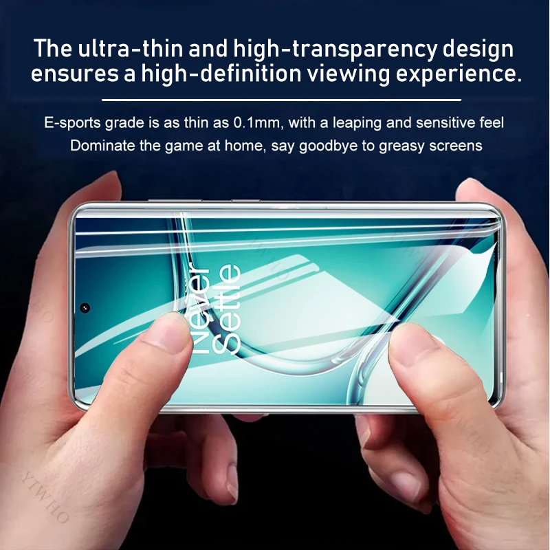 4-1psc Front Safety Hydrogel Film for OnePlus Ace 2 Pro Screen Protectors Protective Clear Transparent Film Not Tempered Glass