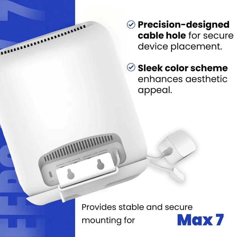 B04B-Router Wall Bracket For EERO Max 7 Aluminum Alloy Wall Mount Sturdy & Durable Space Saving Wall Mount Holder