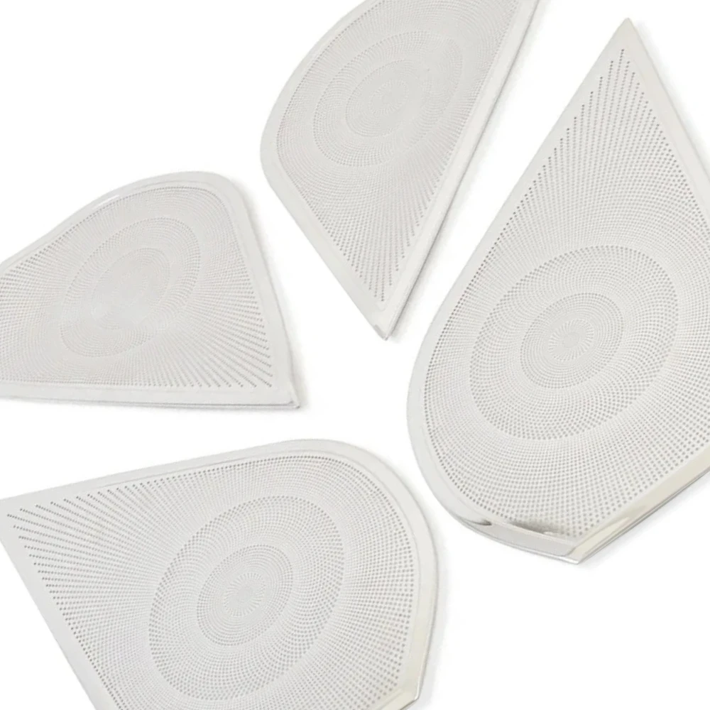 

Car Inner Door Audio Loud Speaker Cover Trim For Subaru Forester SK 2019 2020 2021 Steel Loudspeaker Frame Interior Accessories