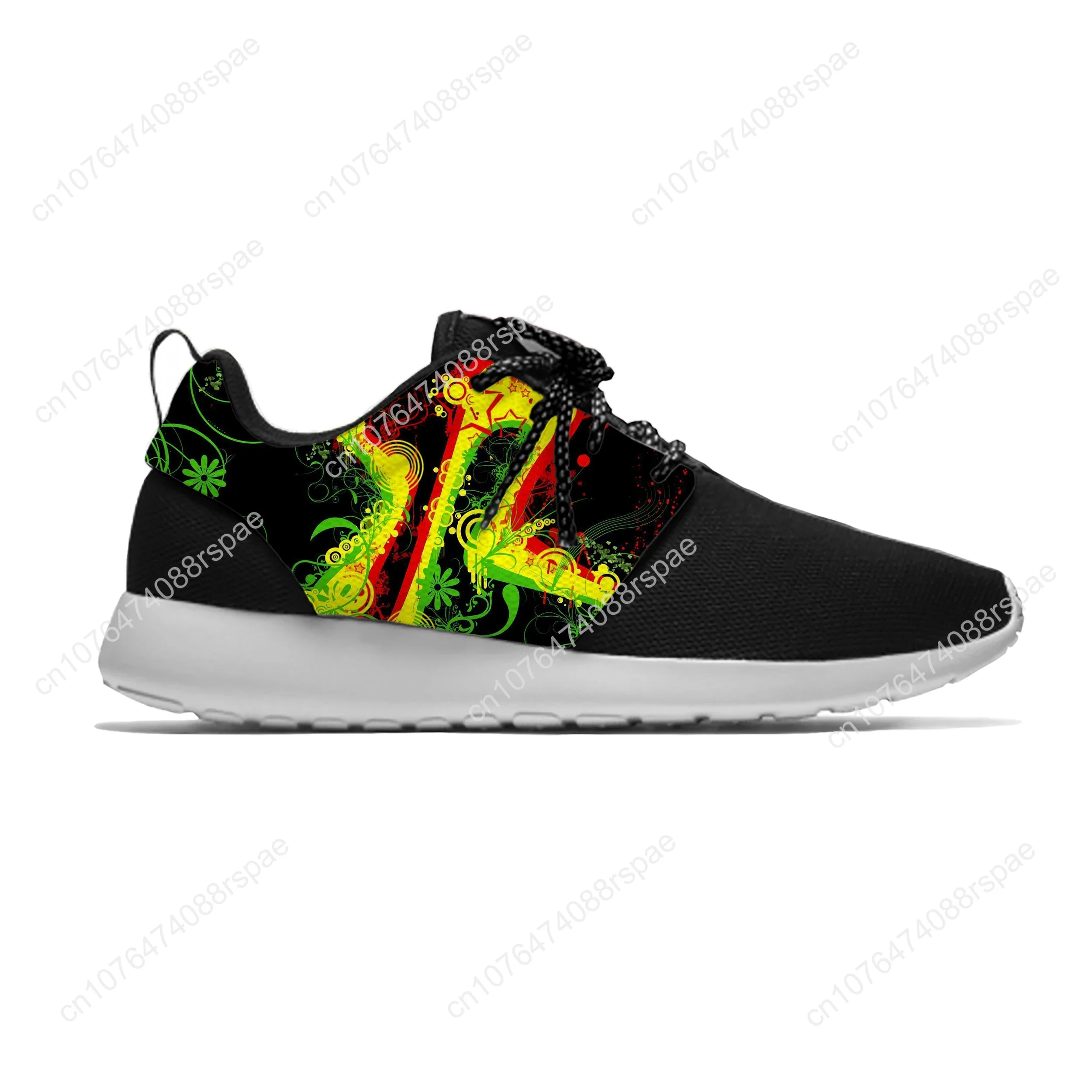 Chaussures de sport en maille classique pour hommes et femmes, baskets décontractées, motif de cuir chevelu Reggae Rasta, chaud, cool, été, discuter