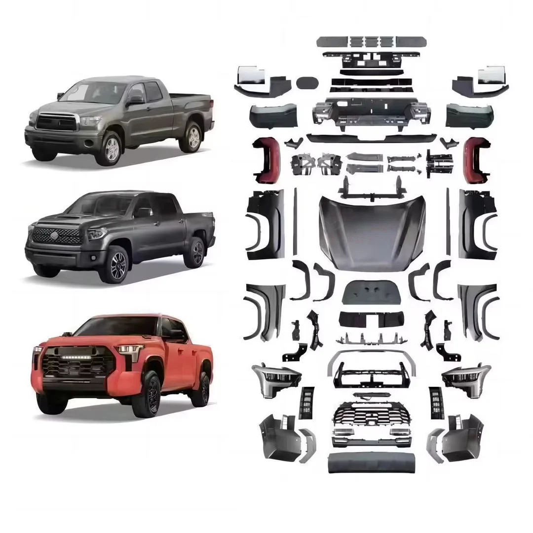 Upgrade Wide Body Kit for Toyota Tundra 2007-2021 to 2024 Model Fender Hood Bumper Grille Taillamp Headlamp Bodykit