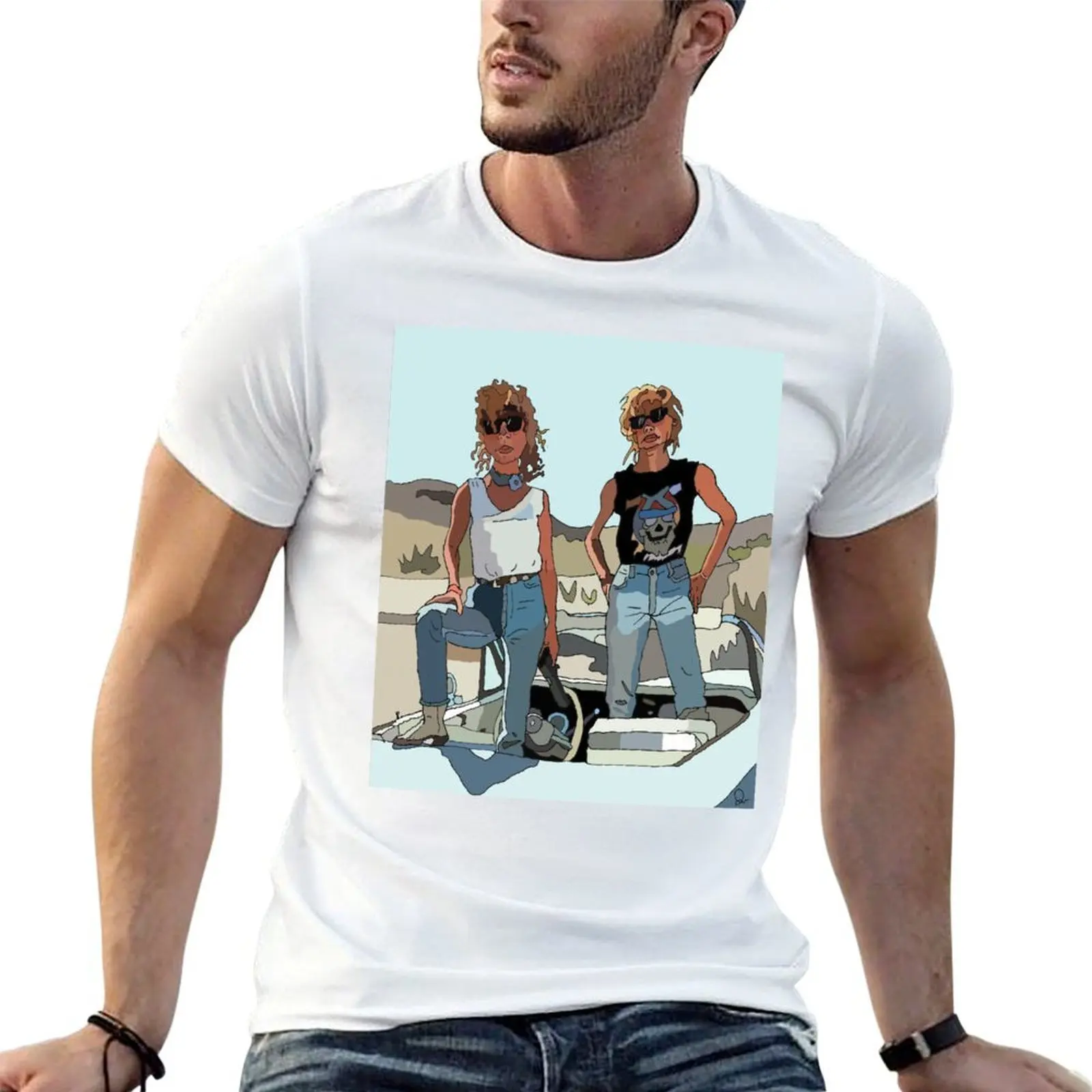 

Thelma and Louise T-Shirt t shirts for man slim fit men t shirt cotton 100% t shirt man plain T-Shirt
