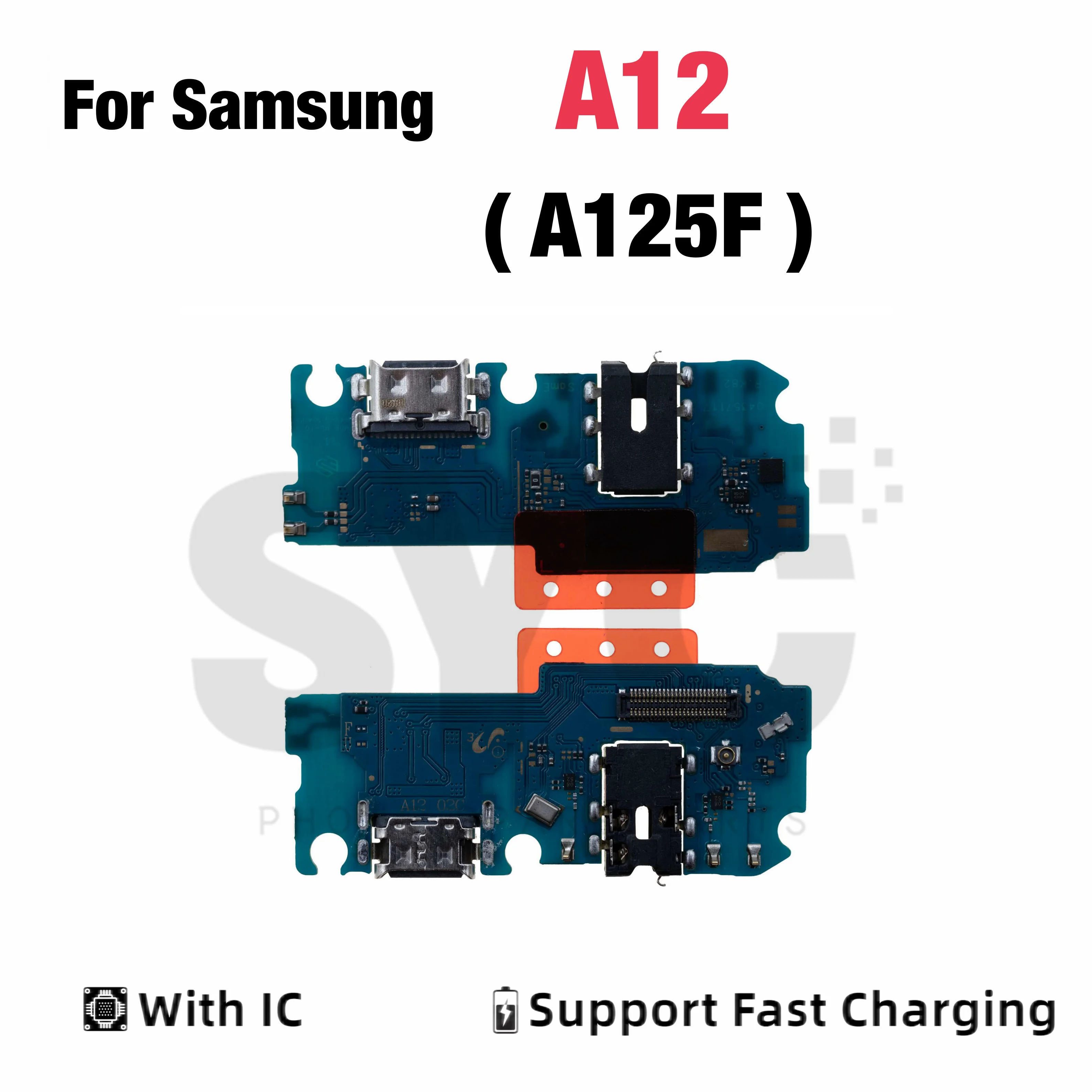 OEM with IC USB Port Charger Dock Connector Charging Board Flex Cable for Samsung A12 A125F Replacement Parts