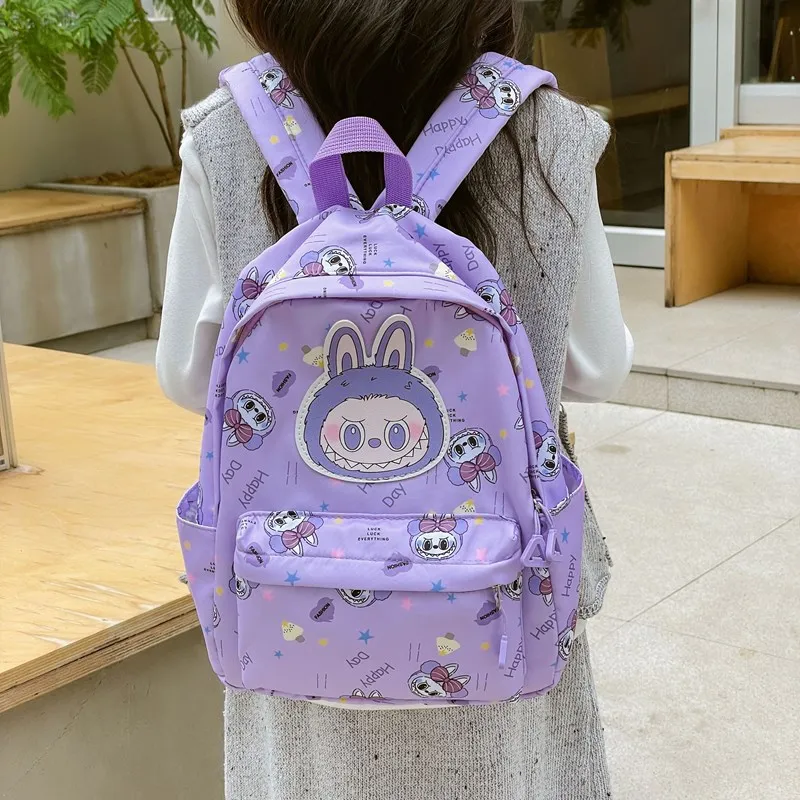 

LABUBU Cute Children's Schoolbag New Boys' and Girls' Backpack Kindergarten Cartoon Casual Shoulder Bag labubu baby Handbag