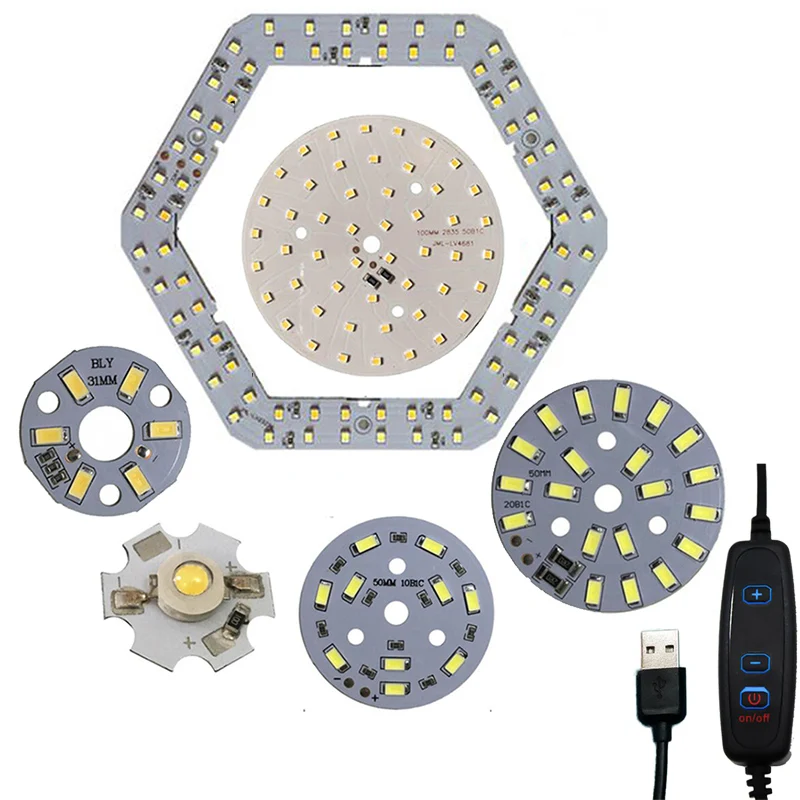 1/5x DC 5V usb LED chip perline 2w 3w 5w 10W superficie dimmerabile lampadina sorgente luminosa SMD 5730 luce singolo colore fai da te bianco bianco