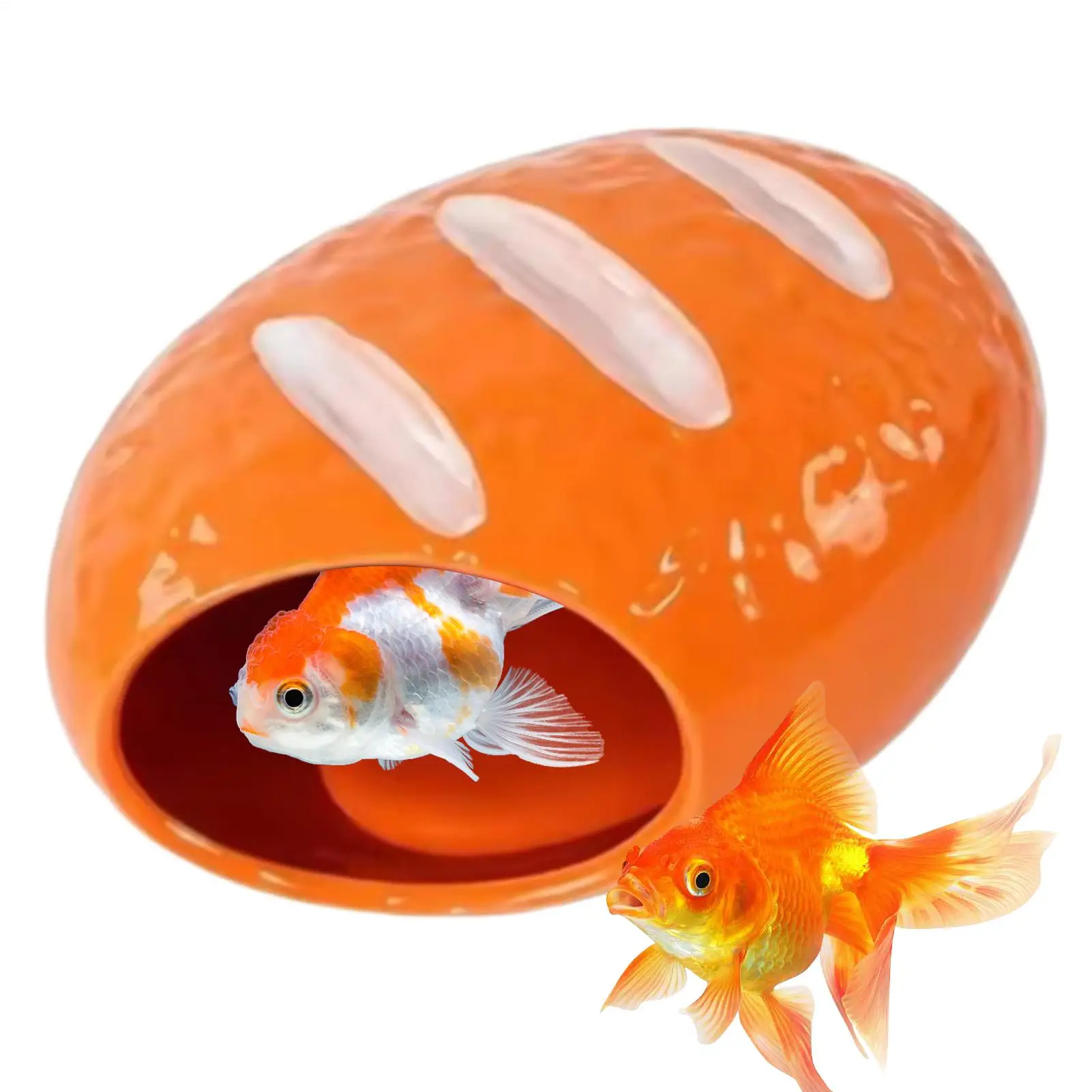 Aquarium Cave Bread Cooling Bite-Proof Decorative Small Habitat Reptile Basking Area Tank Decor For Shrimp Frog Gecko Spider