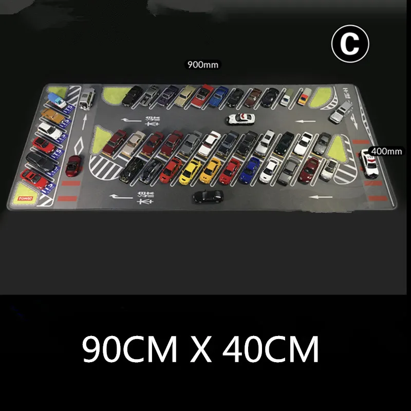 80CM 1:64 scala modello auto scena Mat grande parcheggio Mat per Diecast scena del veicolo Display giocattolo Mouse Pad scena spettacolo giocattolo