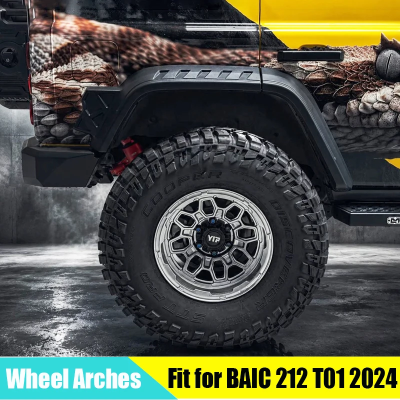 Car Wide Body Wheel Arches Suitable for BAIC 212 T01 2024-2026 Modified ABS Auto Knight Kit Off-road Wheel Arch Accessories